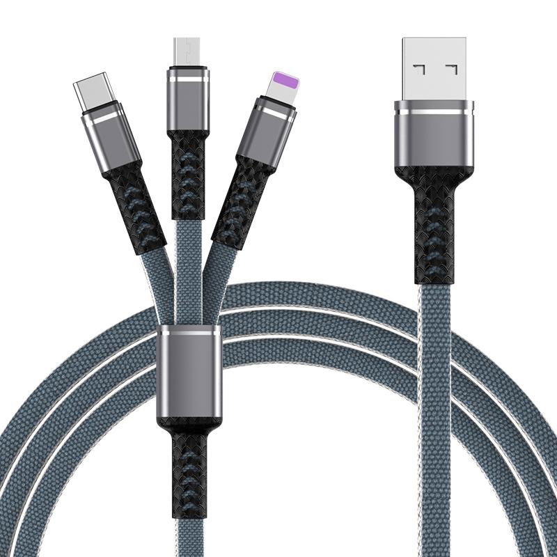 Yunshe 3 in 1 Multi Function USB Charging Data Cable 3
