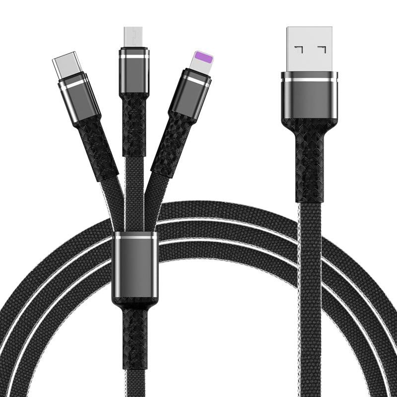 Yunshe 3 in 1 Multi Function USB Charging Data Cable 5