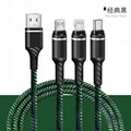 Longxuan 3 in 1 Multi Function USB Charging Data Cable