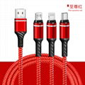 Longxuan 3 in 1 Multi Function USB Charging Data Cable 5