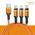 Longxuan 3 in 1 Multi Function USB Charging Data Cable