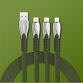 Shark line 3 in 1 Data Usb Cables for iphone 14 pro max 6