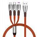 Shark line 3 in 1 Data Usb Cables for iphone 14 pro max