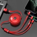 3 in1 usb quick charging cable Expansion and contraction line