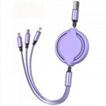 High quality 3 in 1 usb cable 3 in 1 USB Charging Cable Mobile Phone Charger