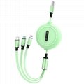 Ping 'an 3 in 1 usb cable 3 in 1 USB Charging Cable Multi-function Phone Charger