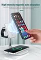 Desk Table Lamp Fast Charging Station Wireless Charger For iPhone iWatch airpods