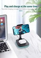 Desk Table Lamp Fast Charging Station Wireless Charger For iPhone iWatch airpods 6