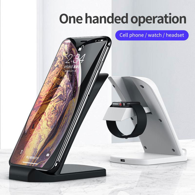 Wireless charger desktop vertical foldable wireless charging phone holder N32 2