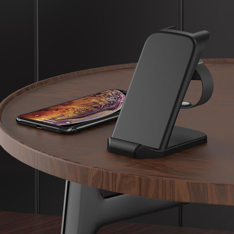 Wireless charger desktop vertical foldable wireless charging phone holder N32 3