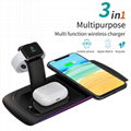 Tabletop Fast Charging Holder Wireless Charger for iPhone iWatch Airpods N33 4