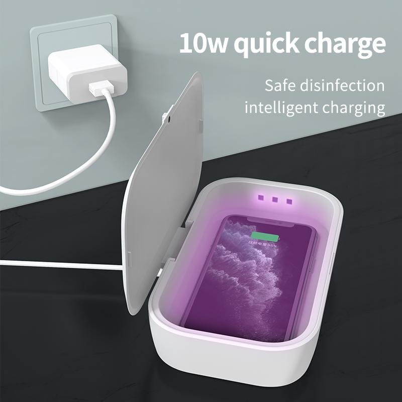 UV Phone Sterlizer with Phone Wireless Charger UV Sterilization Box 5