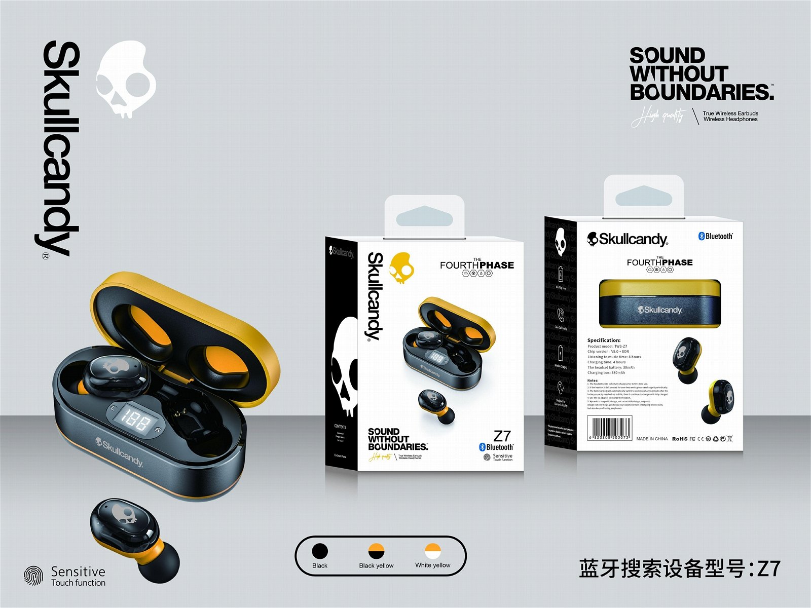Z7 Sony Skullcandy jbl tws wireless earphone headphones 2