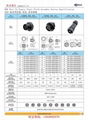 AHUA澳华M20电源盒子固定母面板式防水连接器ip68防水连接头 5