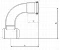 Gas Pipe Fitting--Female 90 degree adapter 2