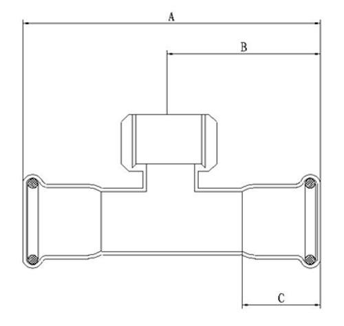 Gas Pipe Fitting--Female Tee Adapter 2