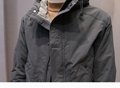 Autumn and winter new men's hooded casual jacket coat Korean youth tooling trend 3