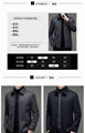 Winter men's wool jacket middle-aged and