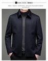 Winter men's wool jacket middle-aged and elderly business lapel thin woolen coat 2