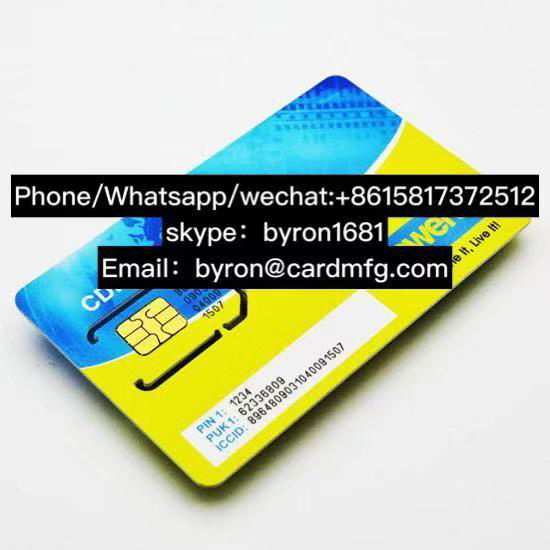 Printing SIM Card programmable SIM Card Cheap 4G 128K M Support Milenage XoR 5