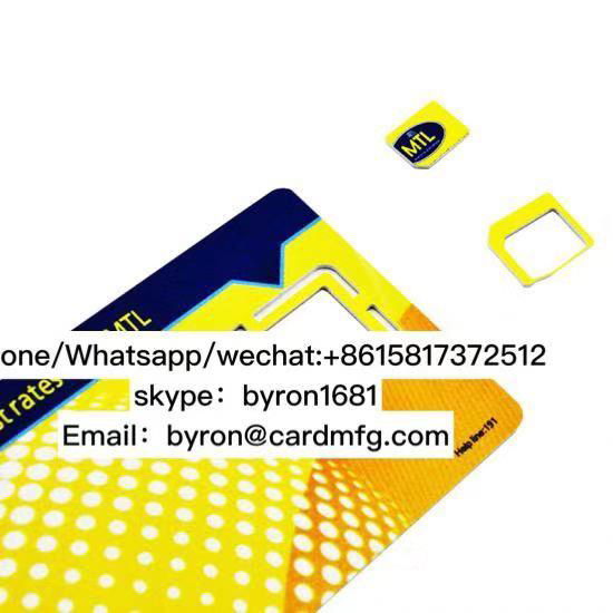 Telecom SIM Card with Personalization Half SIM Card SIM USIM Card PostPaid 4