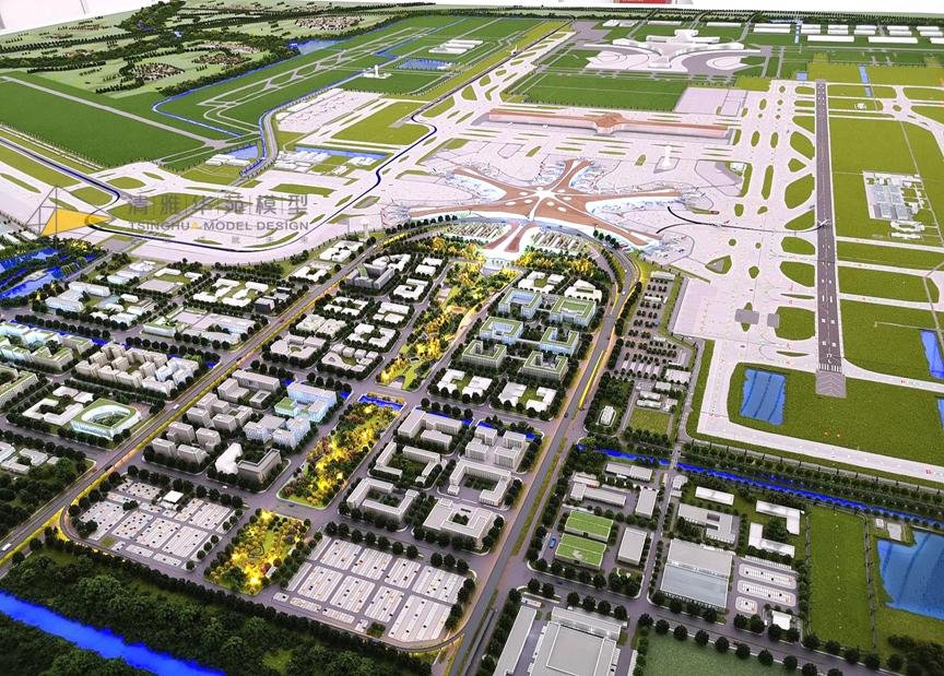 北京大興國際機場規劃沙盤 2
