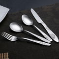 Supermarket stainless steel spoons and forks silverware set