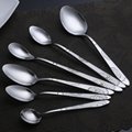 Supermarket stainless steel spoons and forks silverware set 4