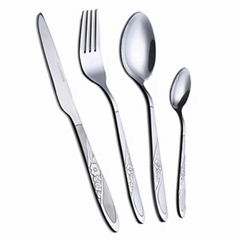 Stainless steel dinnerware set forks kinves spoons OEM/ODM