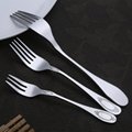 Hotel restaurant flatware cutlery set Knife Fork Spoon 2