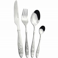 Factory wholesale stainless steel spoons forks silverware