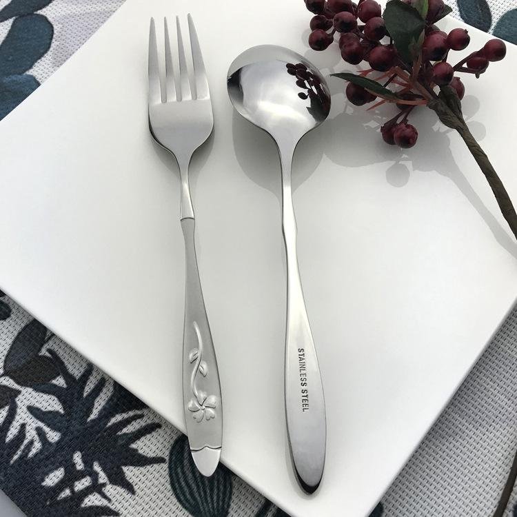 Factory wholesale stainless steel spoons forks silverware 4
