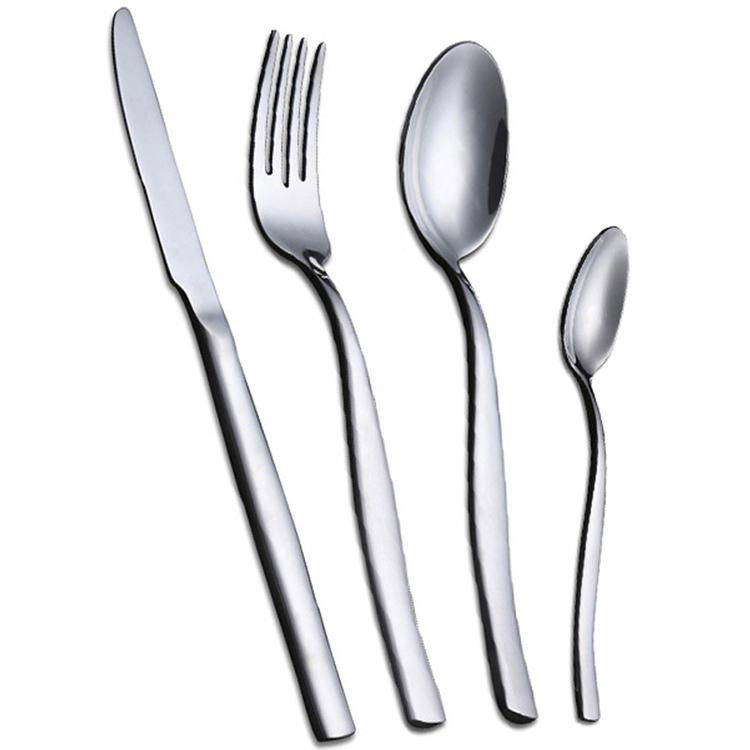 跨境貨源歐式不鏽鋼西餐刀叉勺餐具四件套 113系列高檔牛排刀