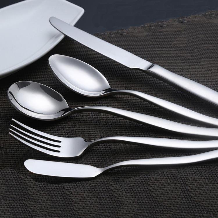 跨境货源欧式不锈钢西餐刀叉勺餐具四件套 113系列高档牛排刀叉 4