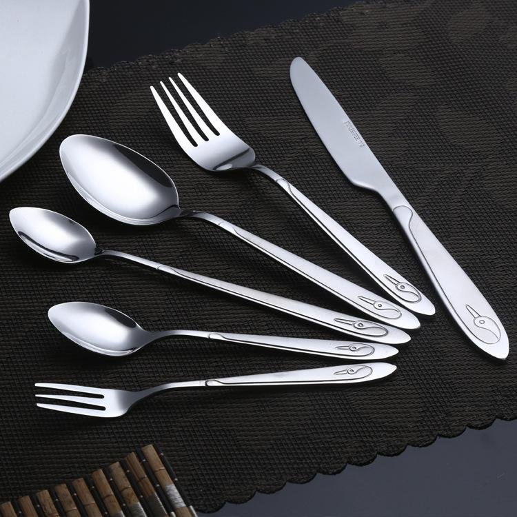 Supply bulk stainless steel spoons and forks for supermarket 3