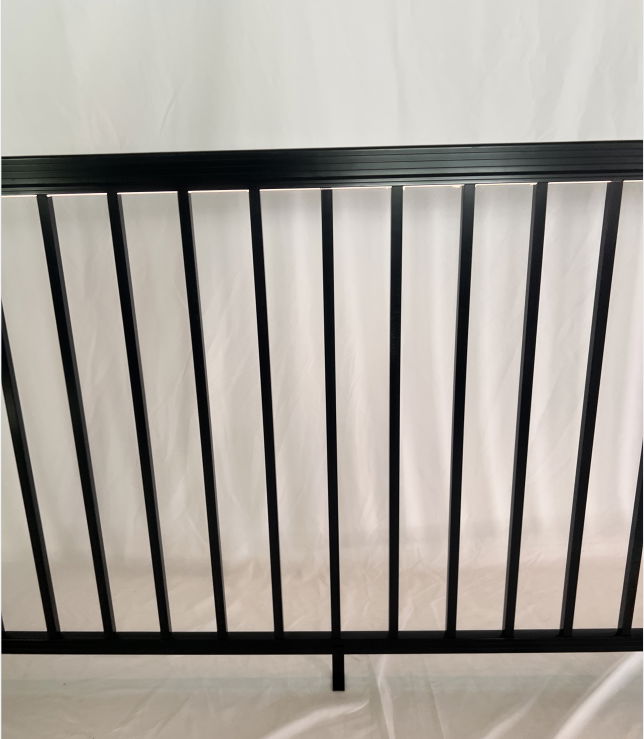 Balcony Outdoor Aluminium Balustrade Railing/ Stair Railing with LED Light 2