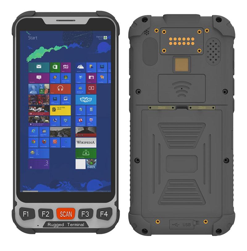 Cheapest Factory 5.5 inch win10 with NFC PDA handheld Mobile computer