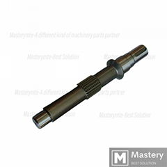 Customized Threaded Drive Gear Shaft By Lathing Milling Tapping For Industrial