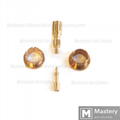 Certificated Brass Couplings Joints Worm Pin Needle Stud Bolts For Medical 5