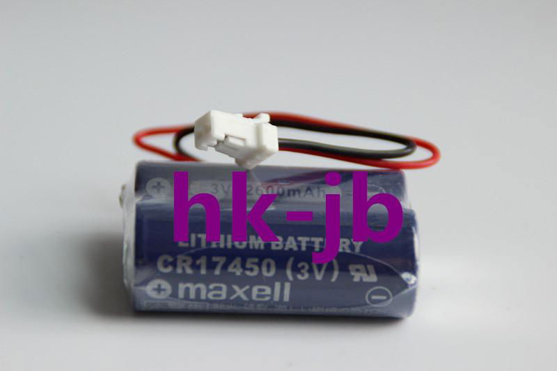 Maxell 2CR17450 Battery CR17450 (3V) Hitachi with RD0296-1 Connector 4