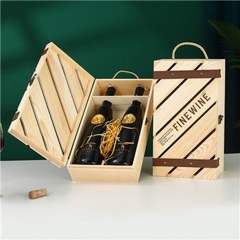 Customize Wine Wooden Case Wholesale      Custom Sustainable Wine Packaging      5