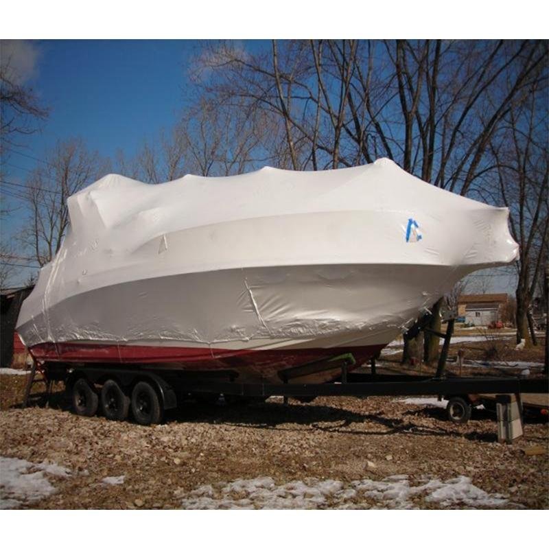 14 m width White/blue Boat Shrink Wrap Shrink Wrap for scaffolding shrink wrap f