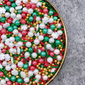 Christmas Sprinkles for cake decoration baking ingredients sugar beads pearls 4