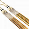 400V 7000W 1450mm IR Heating Lamp Gold Reflector Twin Tube Shortwave IR Lamp 3