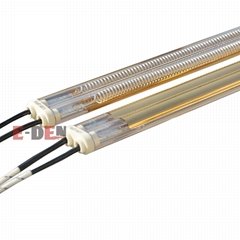 Quartz Infrared Heating Lamp Gold Reflector Twin Tube Shortwave IR Lamp
