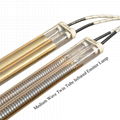 IR Heating Lamp Gold Reflector Twin Tube