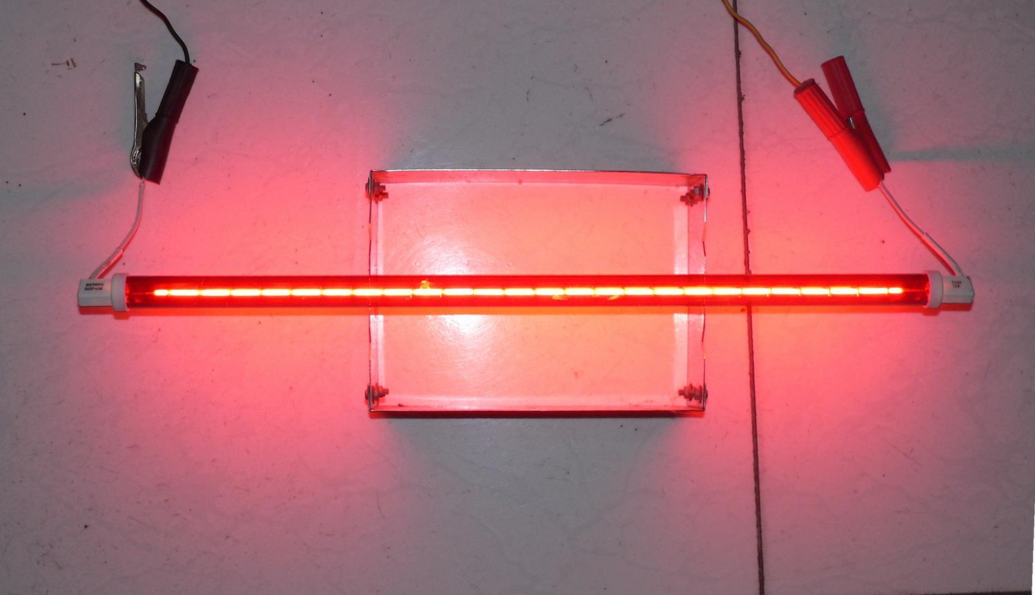 Red Glass Tube Heating Lamp