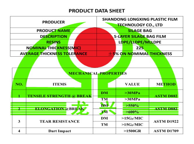 Chinese Manufacture plastic grain silo bag/silage bag for grain storage 2