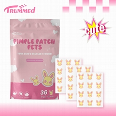 Custom cute rabbit cartoon acne patch with for kids