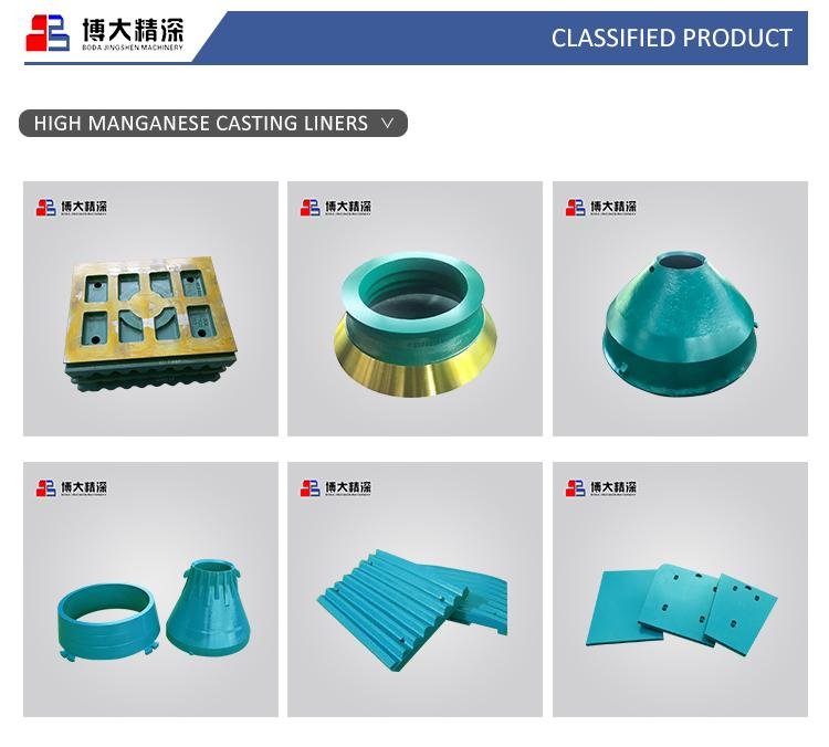 Jaw Crusher Plate Jaw Crusher Liner Crusher Spare Parts 2